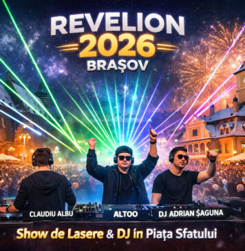 Revelion 2026 la Brașov: DJ, muzică live și spectacol de lasere în Piața Sfatului