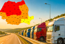 CNAIR interzice circulația camioanelor de peste 7,5 tone în 16 județe din cauza caniculei