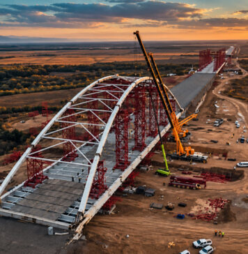Autostrada spre Brașov prinde contur: podul în arc de pe A13 Sibiu–Făgăraș a ajuns la 72%. Ce urmează pentru Făgăraș–Brașov